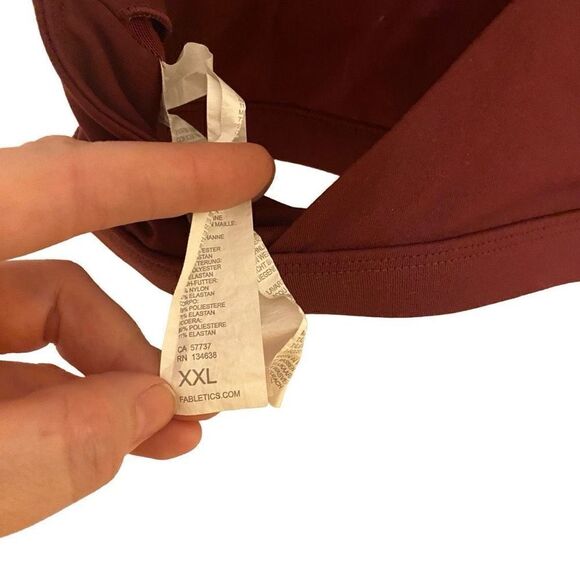 Fabletics Boost medium impact bra plus size XXL red - Picture 4 of 5